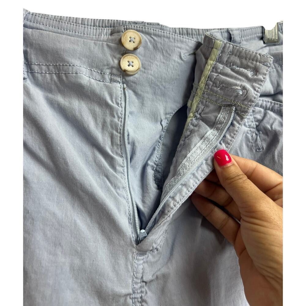 Anthropologie Light Blue High Waist Wide Leg Flare Pants 6/30 - Picture 8 of 14